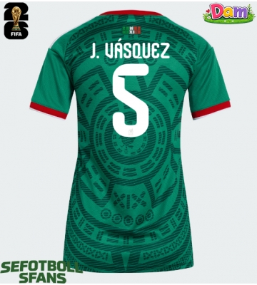 Mexiko Johan Vasquez #5 Hemmatröja Kvinnor VM 2026 Kortärmad